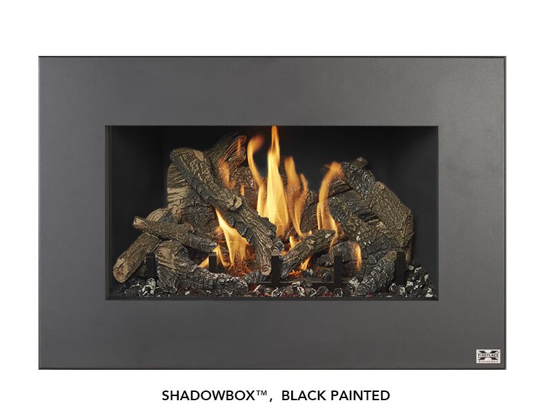 Stock Image - Fireplace X Gas Insert Traditional