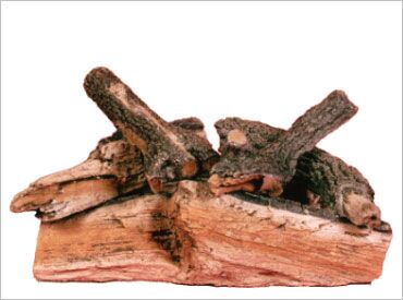 Stock Image - Eiklor Gas Log Set & Burner