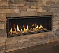 Stock Image - Majestic Gas Fireplace