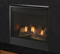 Stock Image - Majestic Gas Fireplace