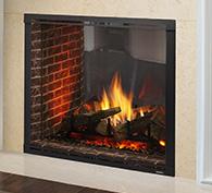 Stock Image - Majestic Gas Fireplace
