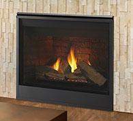 Stock Image - Majestic Gas Fireplace