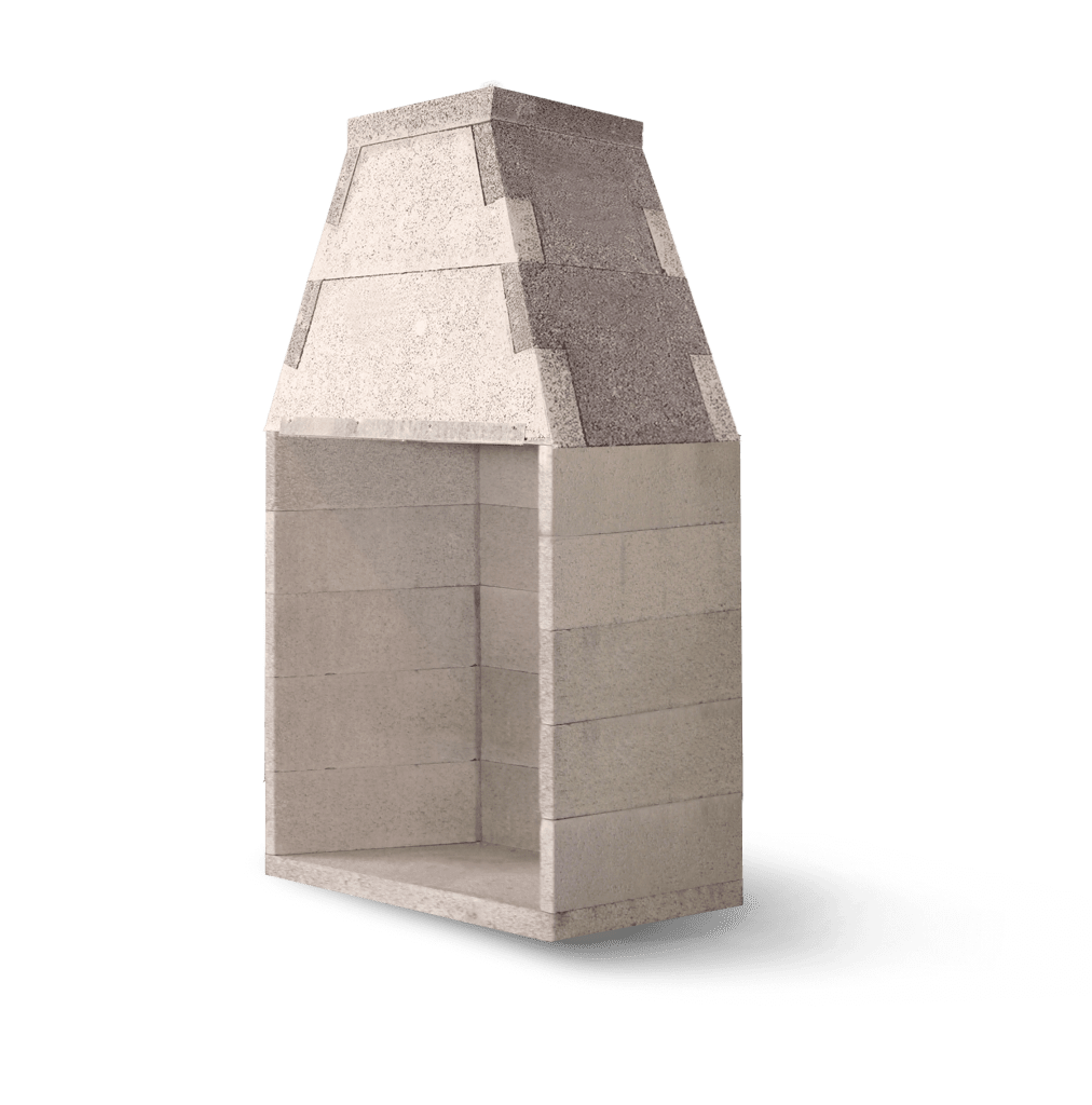 Stock Image - Earthcore Gas Fireplace Masonry Fireplace