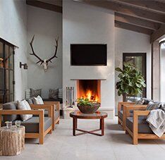 Stock Image - Earthcore Isokern fireplaces