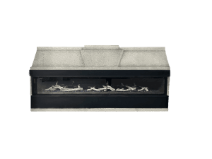 Stock Image - Earthcore Gas Fireplace Masonry Fireplace