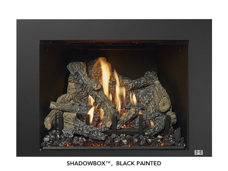 Stock Image - Fireplace X Gas Insert Traditional