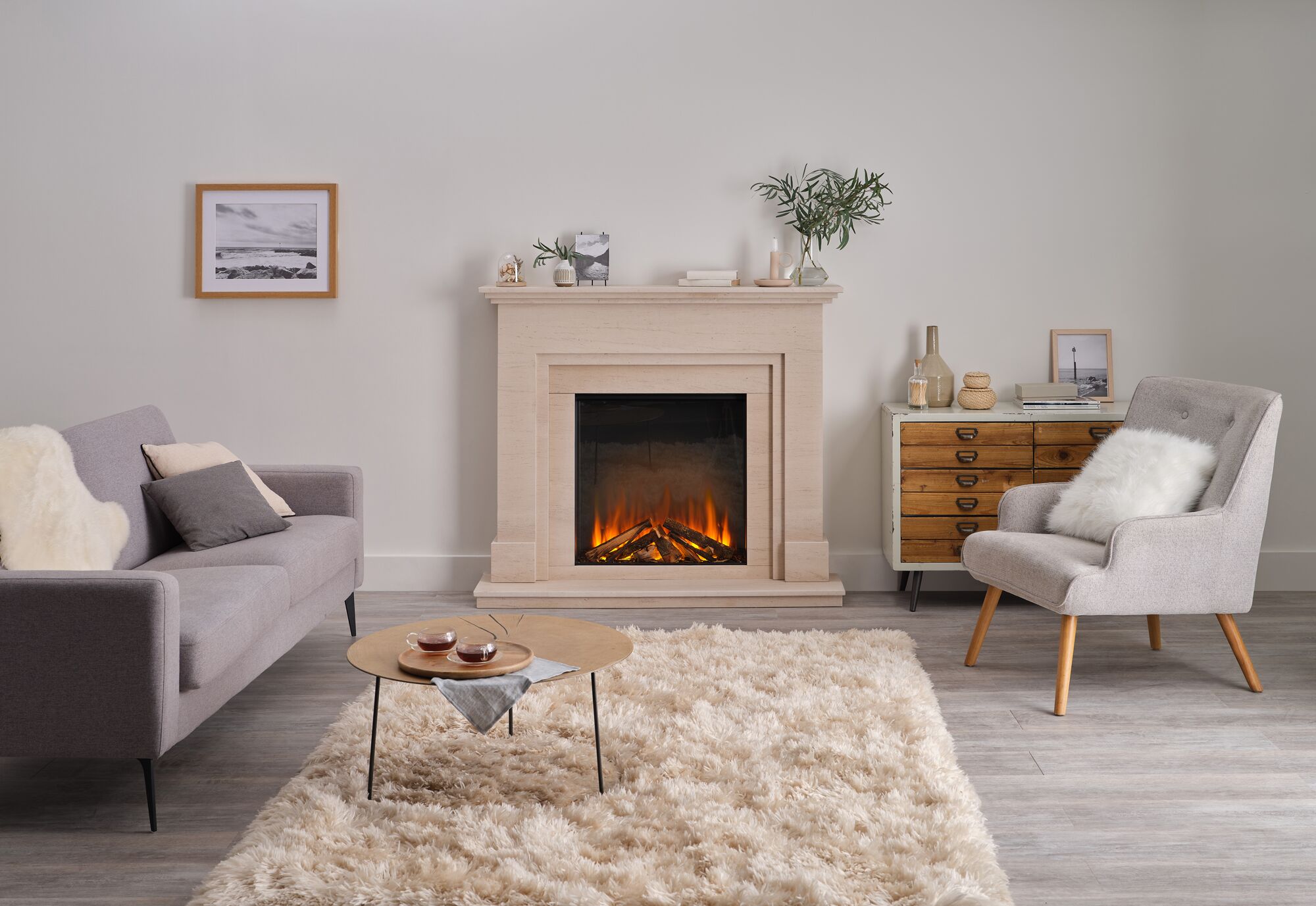 Stock Image - British Fires