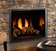 Stock Image - Majestic Gas Fireplace