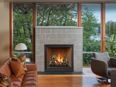 Stock Image - Fireplace X Gas Fireplace Traditional