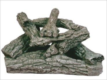 Stock Image - Eiklor Gas Log Set & Burner