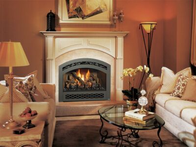 Stock Image - Fireplace X Gas Fireplace Traditional