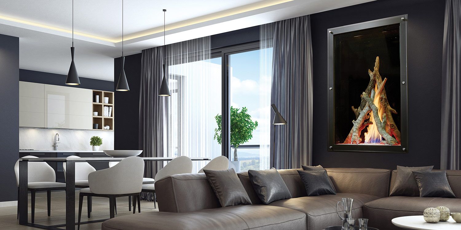 Stock Image - DaVinci Gas Fireplace|Outdoor Fire Portrait