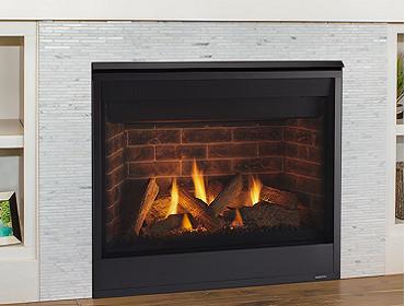 Stock Image - Majestic Gas Fireplace