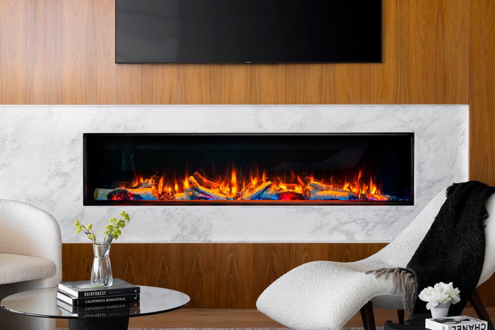 Stock Image - Valor Electric Fireplace Linear